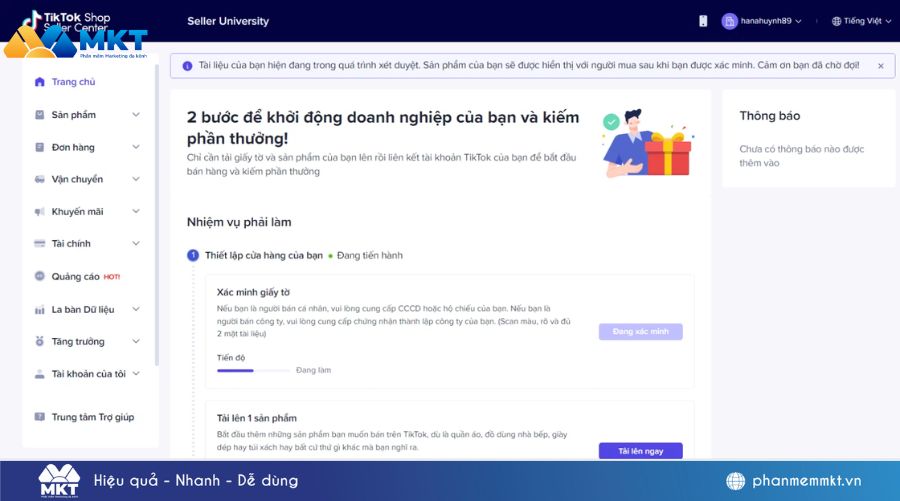 Cách đăng ký bán hàng trên TikTok Shop