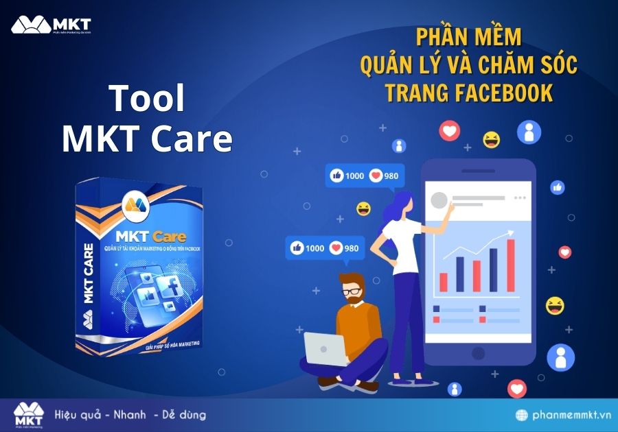 Sử dụng phần mềm quản lý tài khoản Facebook hàng loạt - MKT Care