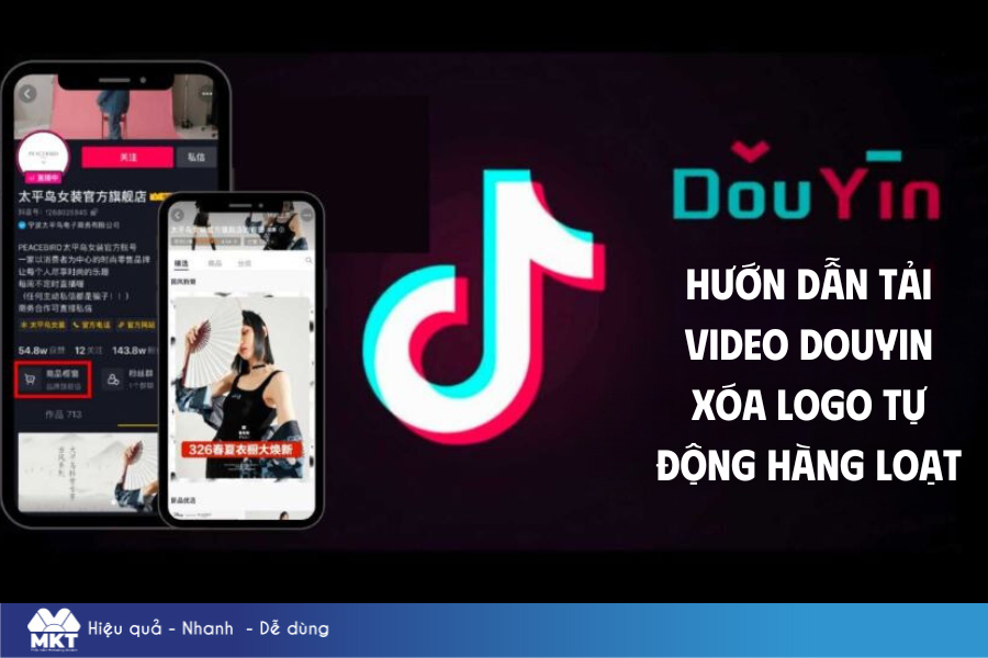 Hướn Dẫn Tải Video Douyin Xóa Logo Tự Động Hàng Loạt
