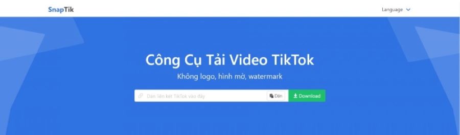 Tải video Douyin xóa logo bằng Snaptik